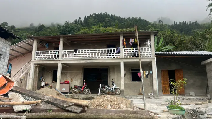 Công trình trước khi phối màu